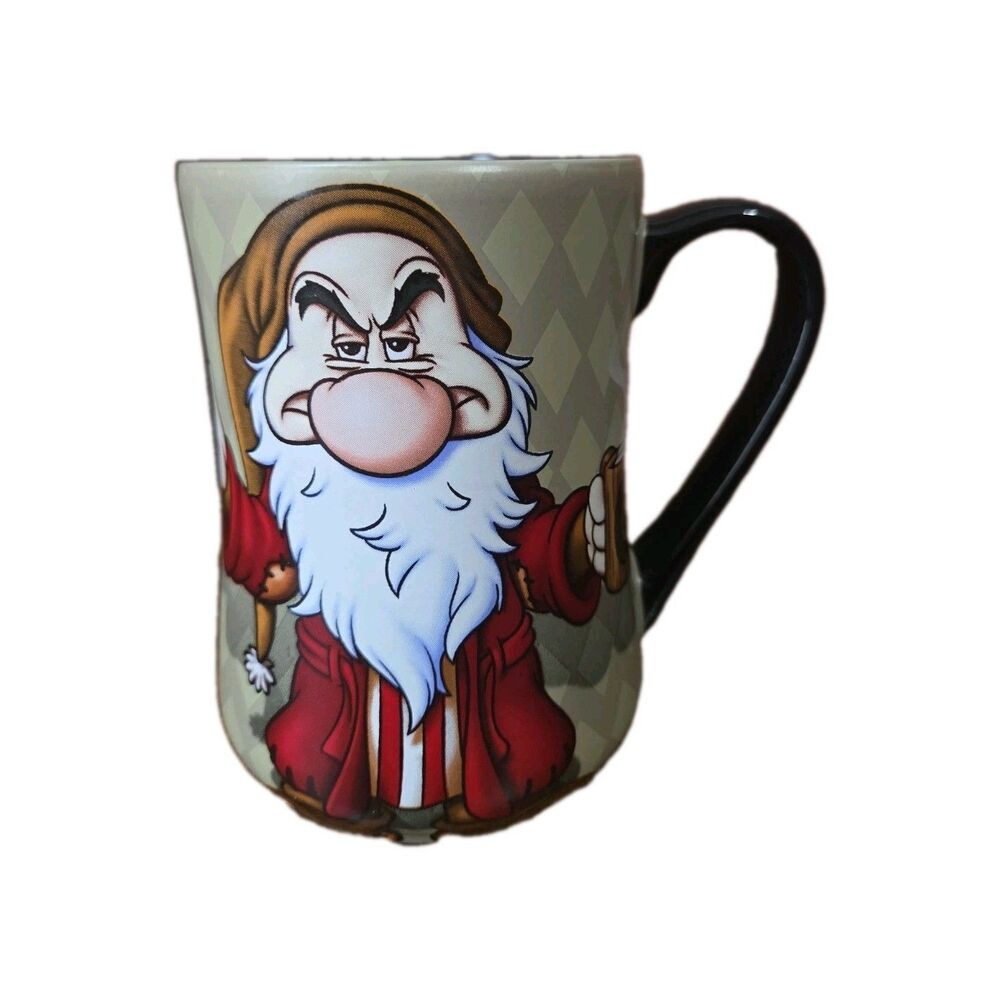 Disney Parks  Grumpy I Hate Mornings Coffee Mug Cup Snow White 7 Dwarfs 16 Oz
